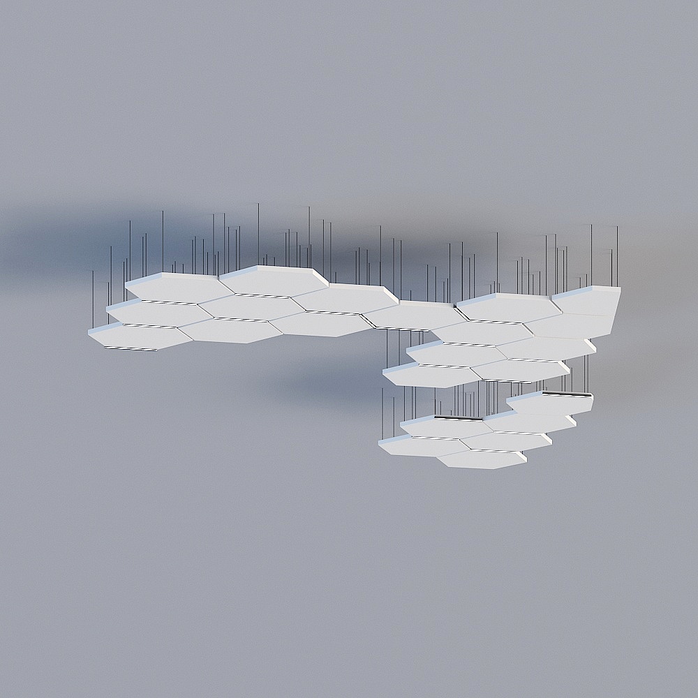 Qinglang-Gypsum light strip ceiling in front hall