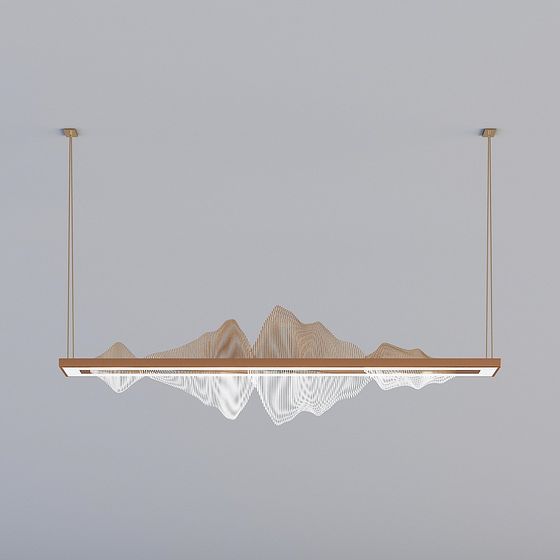 Mountain Pendant Lamp 3D model