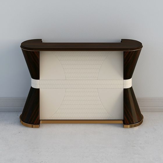 Elegant Art Deco Console Table 3D model