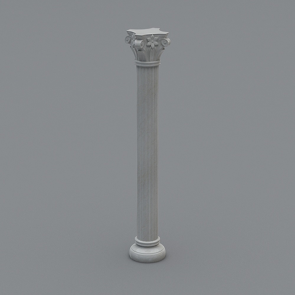 Classical Roman Column 3D model for Modern Design