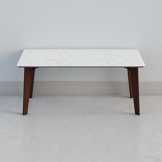 Modern Minimalist 3D Dining Table Model
