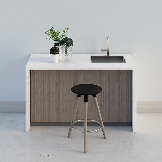 Chic Bar Counter 3D Model