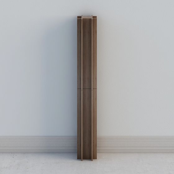Wooden Partition Screen 3D model