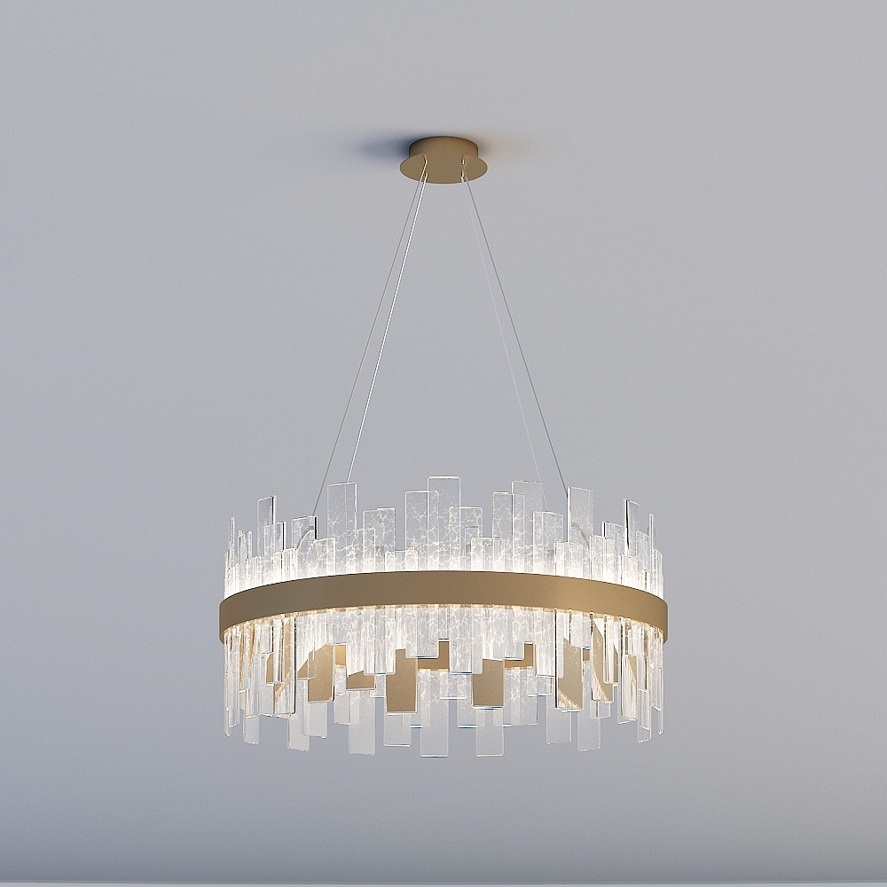 3D lights are all XJDS - Light luxury post-modern guest restaurant bedroom design crystal glass chandelier - MD916-D500