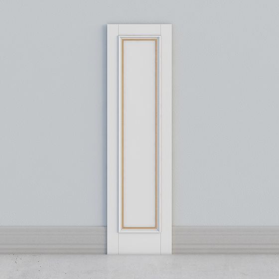 Exquisite Door Frame 3D model with Minimalist Elegance