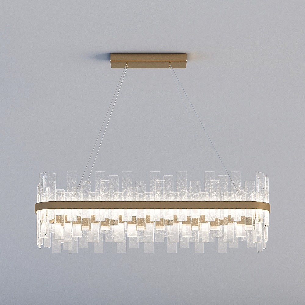 Urban Skyline 3D Model Chandelier