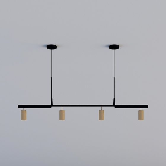 Linear Elegance 3D model Pendant Light