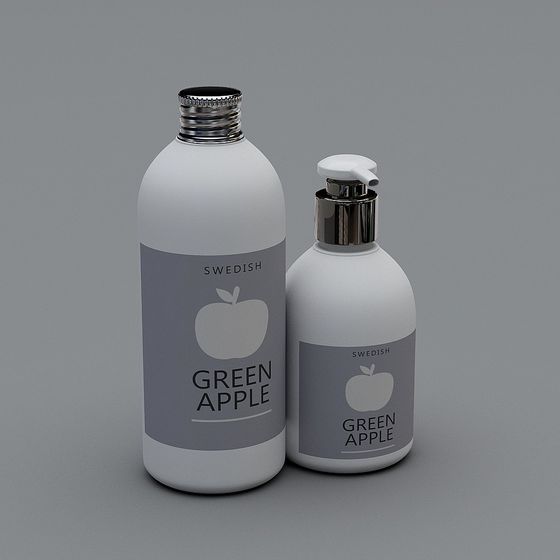 Elegant Green Apple Soap Dispenser 3D model