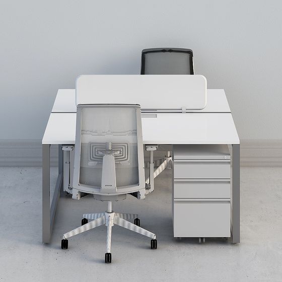 Stylish Office Desk and Chair 3D model for Modern Spaces
