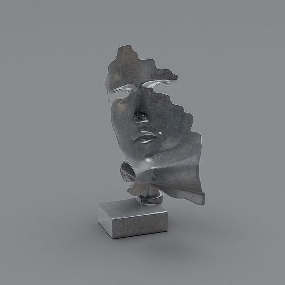 Futuristic Abstract Mask 3D model