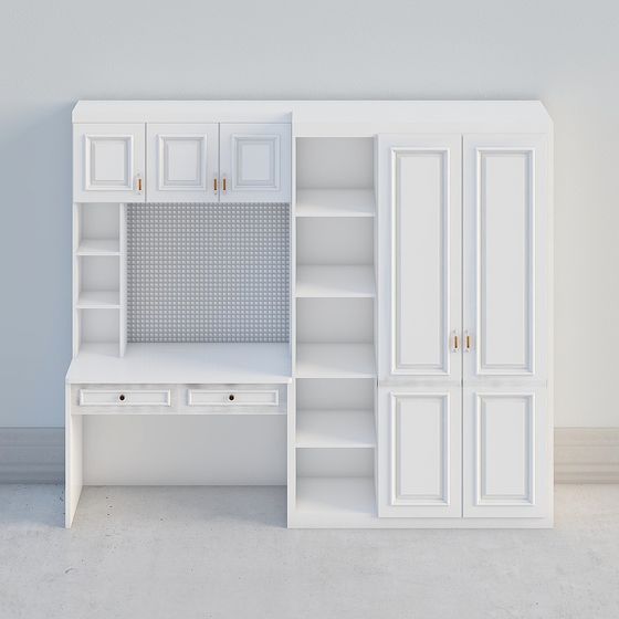 Wall-Mounted Multifunctional Storage Cabinet 3D model