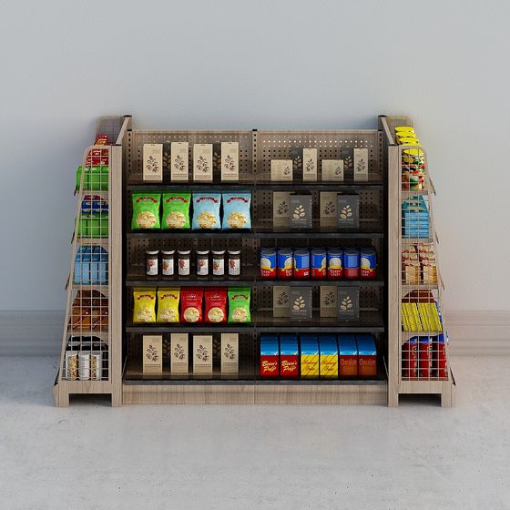 Vibrant Snack Rack 3D model for Creative Projects