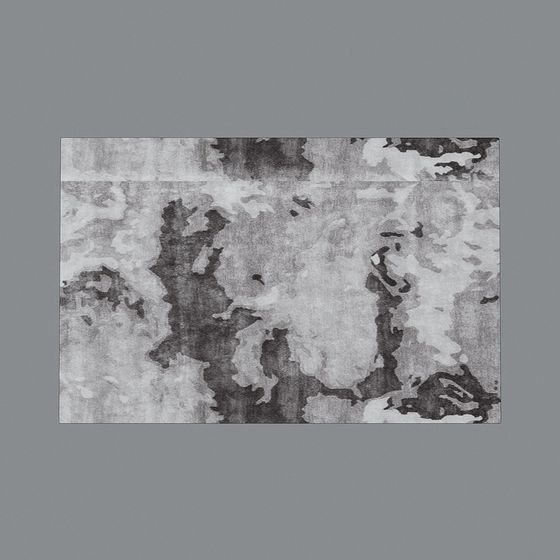 Abstract Ink Wash Carpet 3D Model