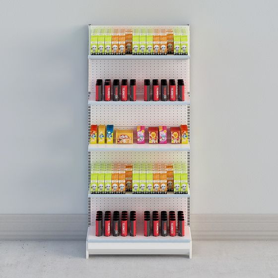 Vibrant Candy Store 3D Shelf Model