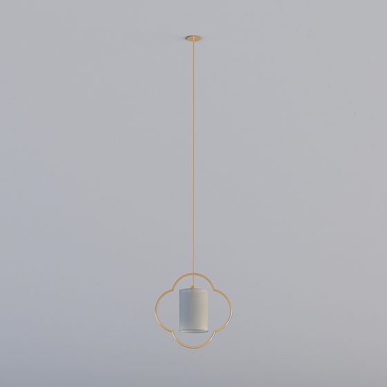 Modern Minimalist Pendant Light 3D model
