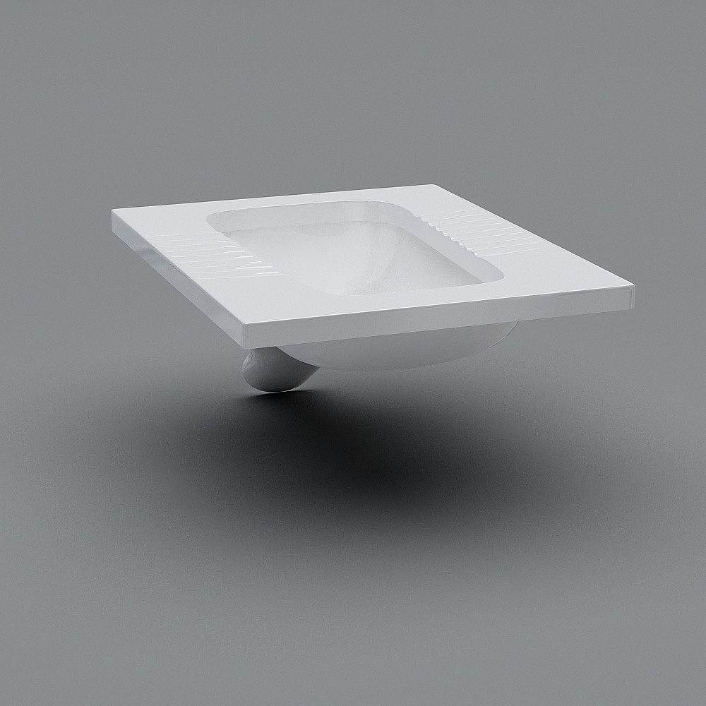 Olusha s'accroupit et défèque