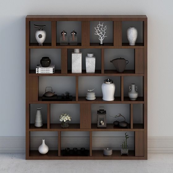 Urban Elegance Bookshelf 3D model for Contemporary Spaces