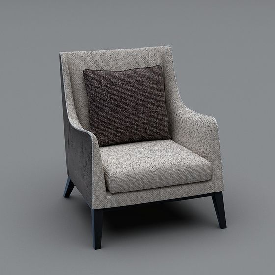 Stylish Low-Poly Sofa Chair 3D model