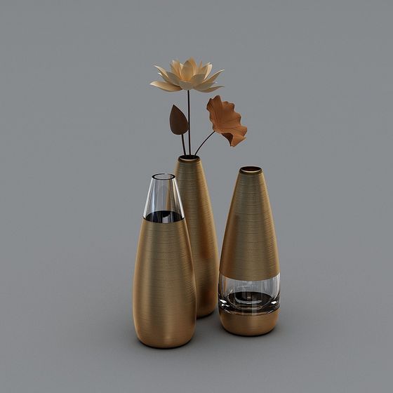 Modern Vase Collection 3D model