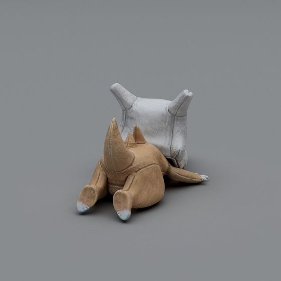 Relaxed Low-Poly Dog 3D model