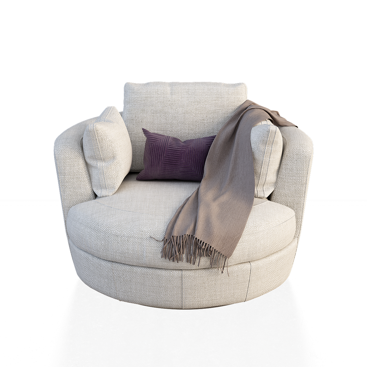 Stylish Low-Poly Armchair 3D Model – Modern Interior Accent