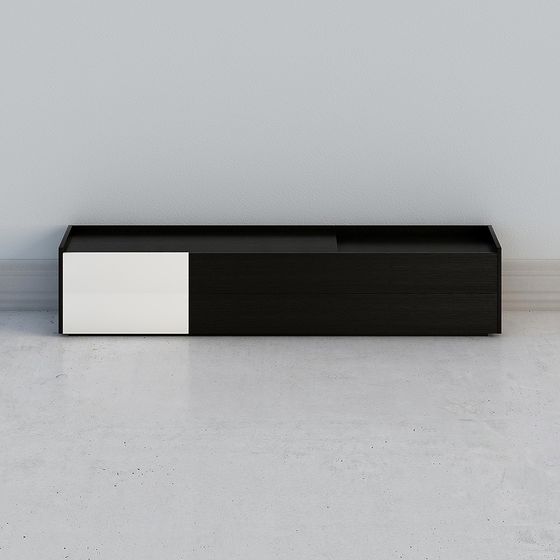 Stylish Minimalist TV Stand 3D model