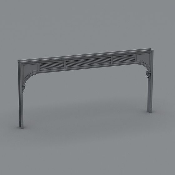 Stylish Low-Polygon Architectural Elements 3D model