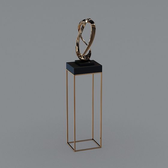 Infinity Elegance Low-Polygon Sculpture 3D model