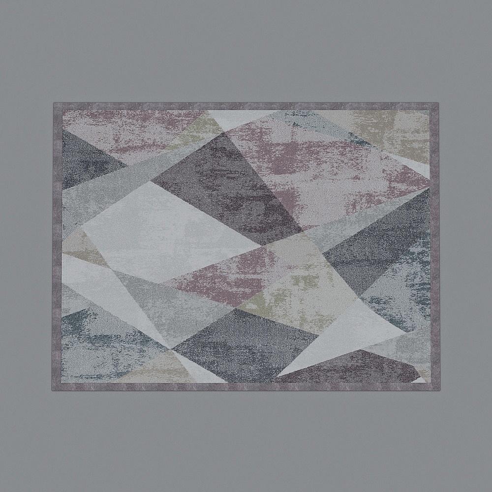 Abstract Geometric Dream 3D Carpet Model