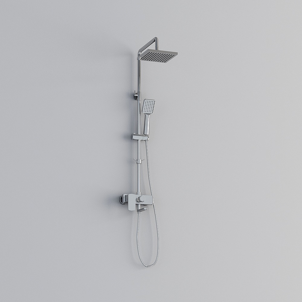 Modern Minimalist Shower System 3D model