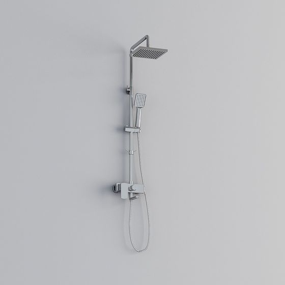 Modern Minimalist Shower System 3D model
