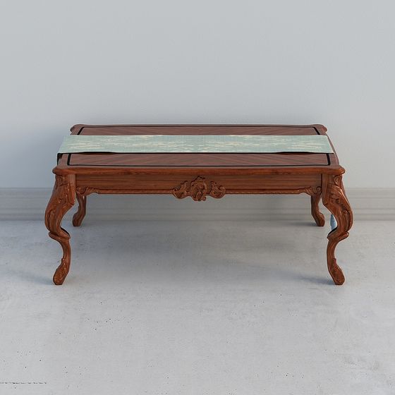 Vintage Low-Poly Coffee Table 3D model