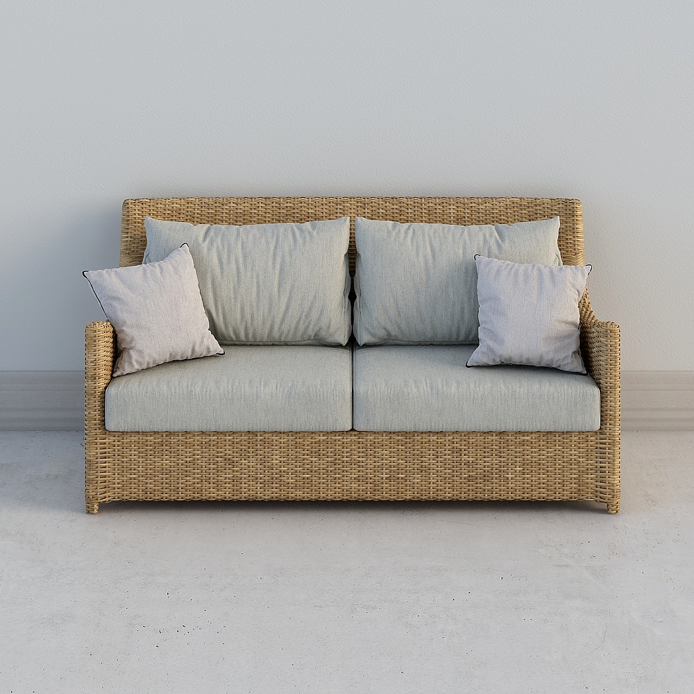 Outdoor rattan sofa
