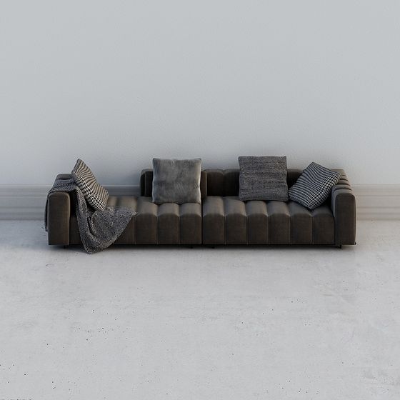 Modern Minimalist 3D Sofa Model