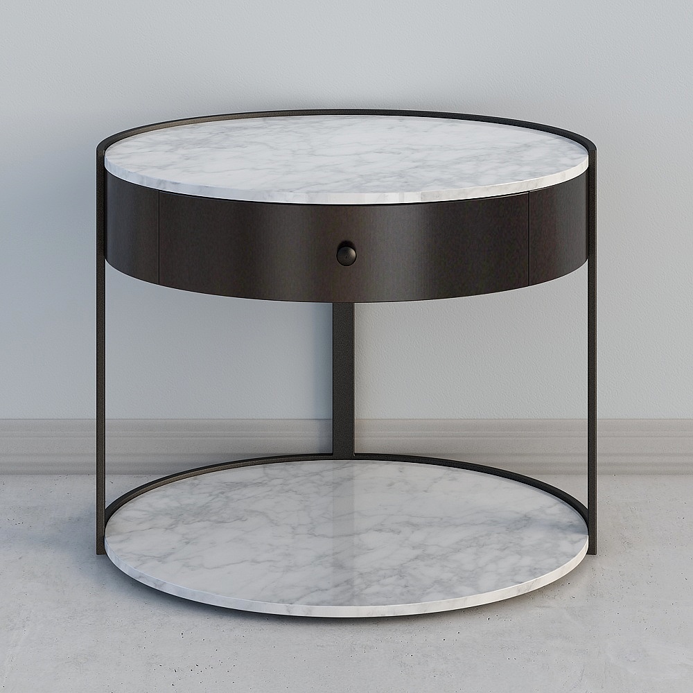 Low-Polygon Elegant Round Table 3D model