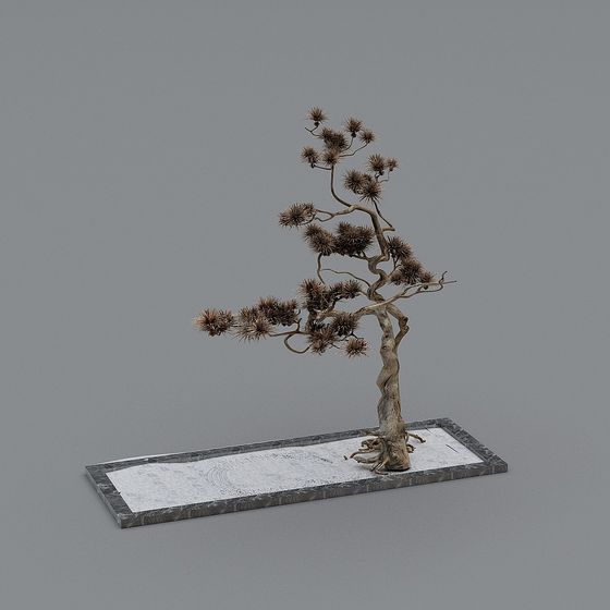 Realistic Low-Polygon Pine Tree 3D Model