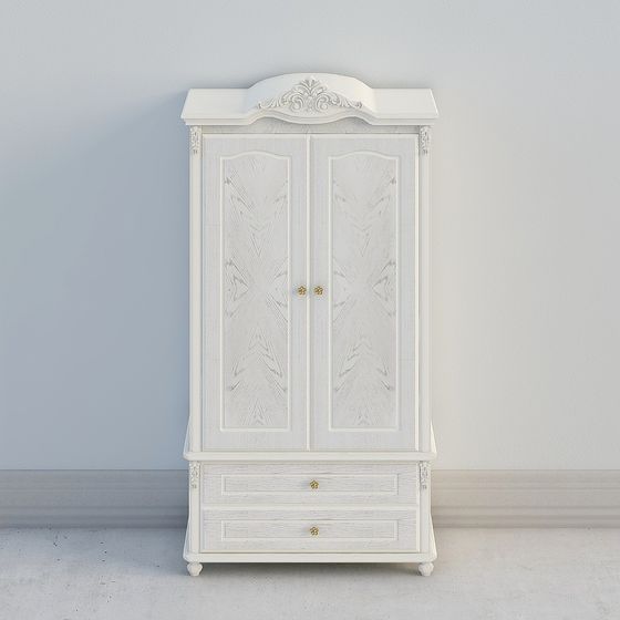 Vintage Wardrobe 3D Model