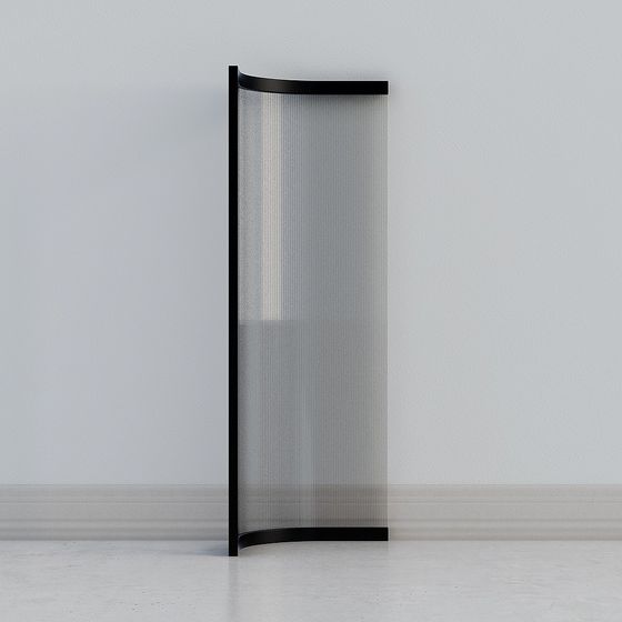 Curved Screen 3D model for Modern Interiors