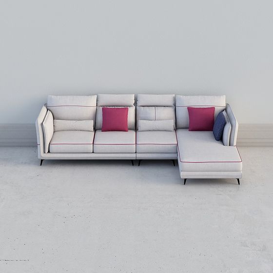 Urban Comfort 3D model Sofa for Modern Spaces