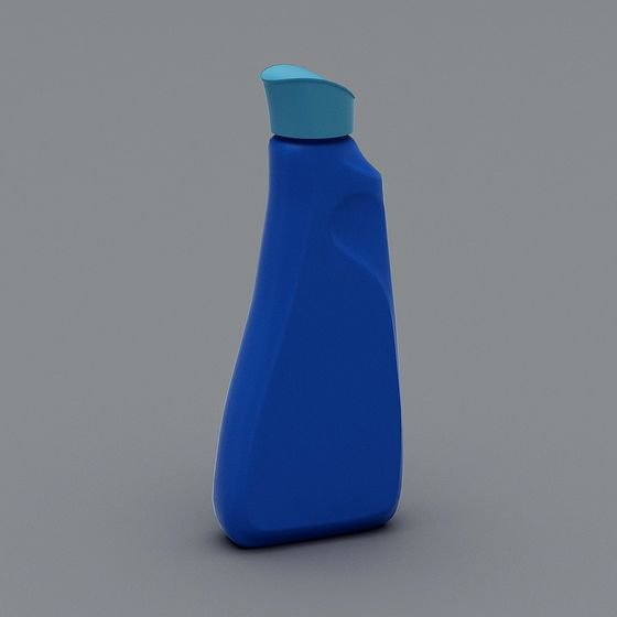Blue Cleaner Bottle 3D Model
