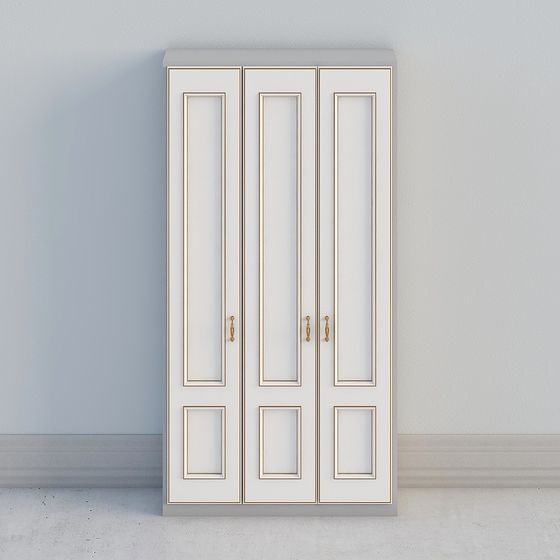 Elegant Wardrobe 3D model - Low Poly Design