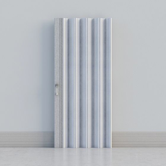 Striped Folding Door 3D model