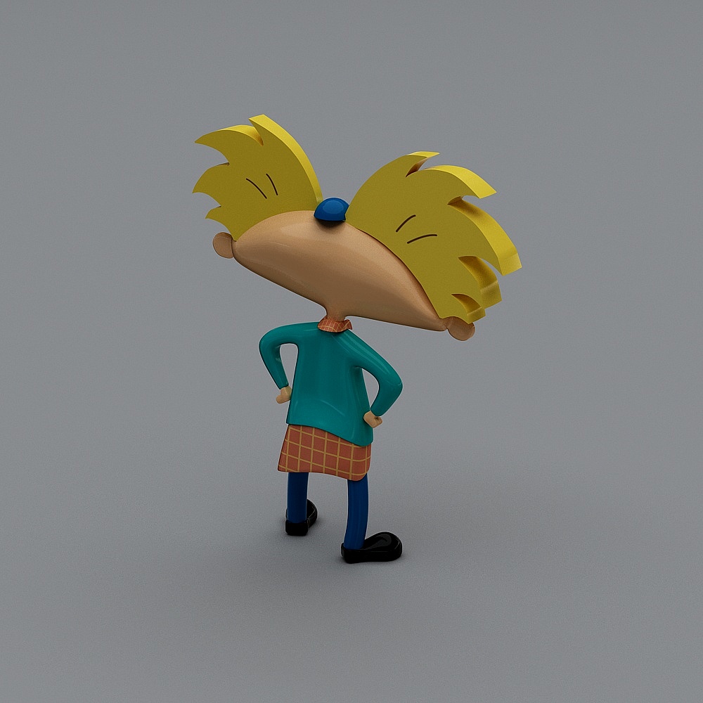 Unique Cartoon Character Wendy 3D Model