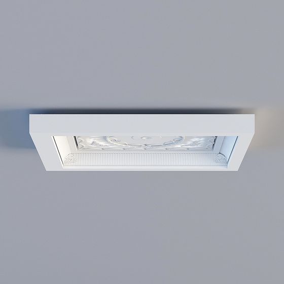 Elegant Ceiling Decorative Panel 3D model