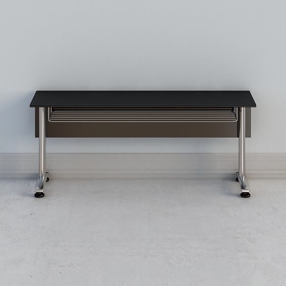 Industrial-Style Low-Poly Bench 3D model