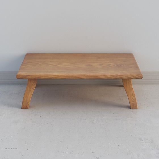 Sleek Wooden Table 3D model