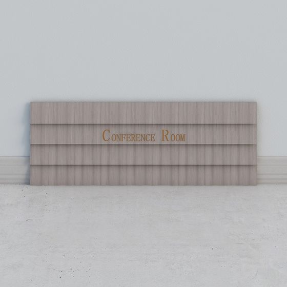Elegant Conference Room Sign 3D model