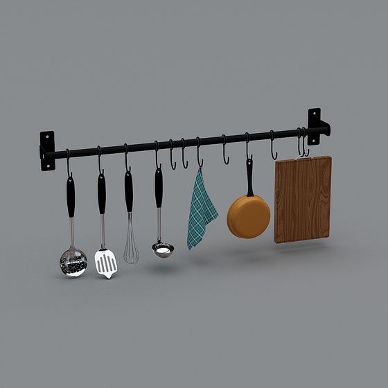 Stylish 3D Model Kitchen Utensils for Modern Spaces
