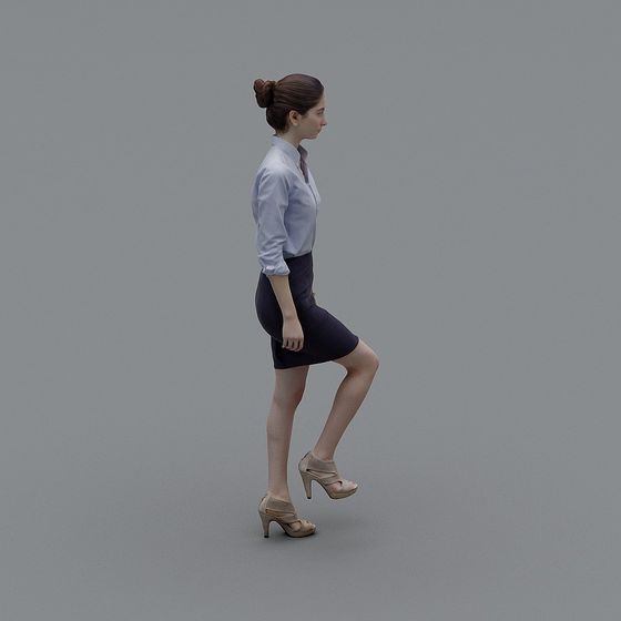Modern Urban Lady 3D model