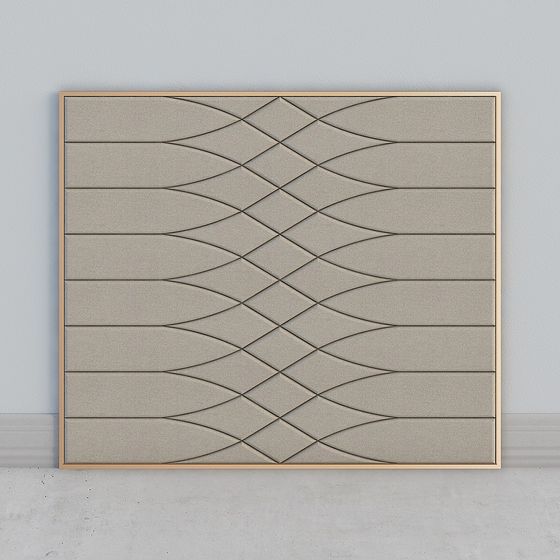 Streamlined Wall Decoration 3D model